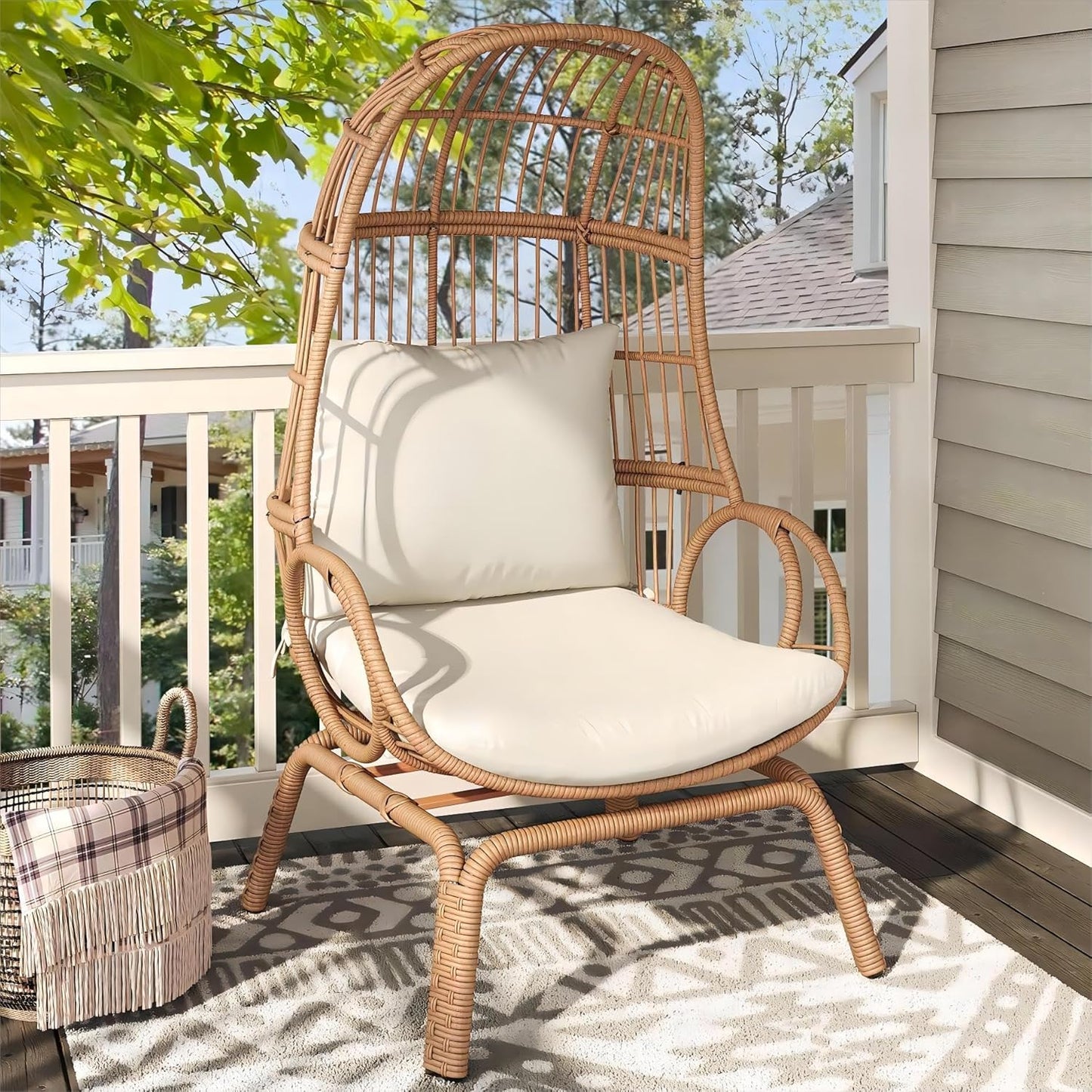 YITAHOME 360 Swivel Egg Chair for Stylish Comfort and Durability