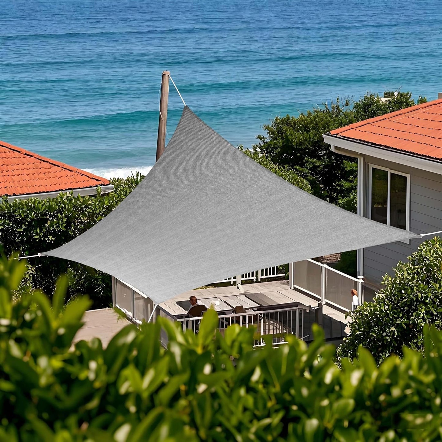 Tronssien Rectangle 12ftx12ft Sun Shade Sail for Outdoor Use