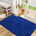 Dog Door Mat 48x30 Royal Blue - Chenille Mud Mat for Paws