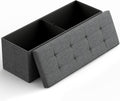 43 Folding Storage Ottoman Bench for Living Room and Bedroom