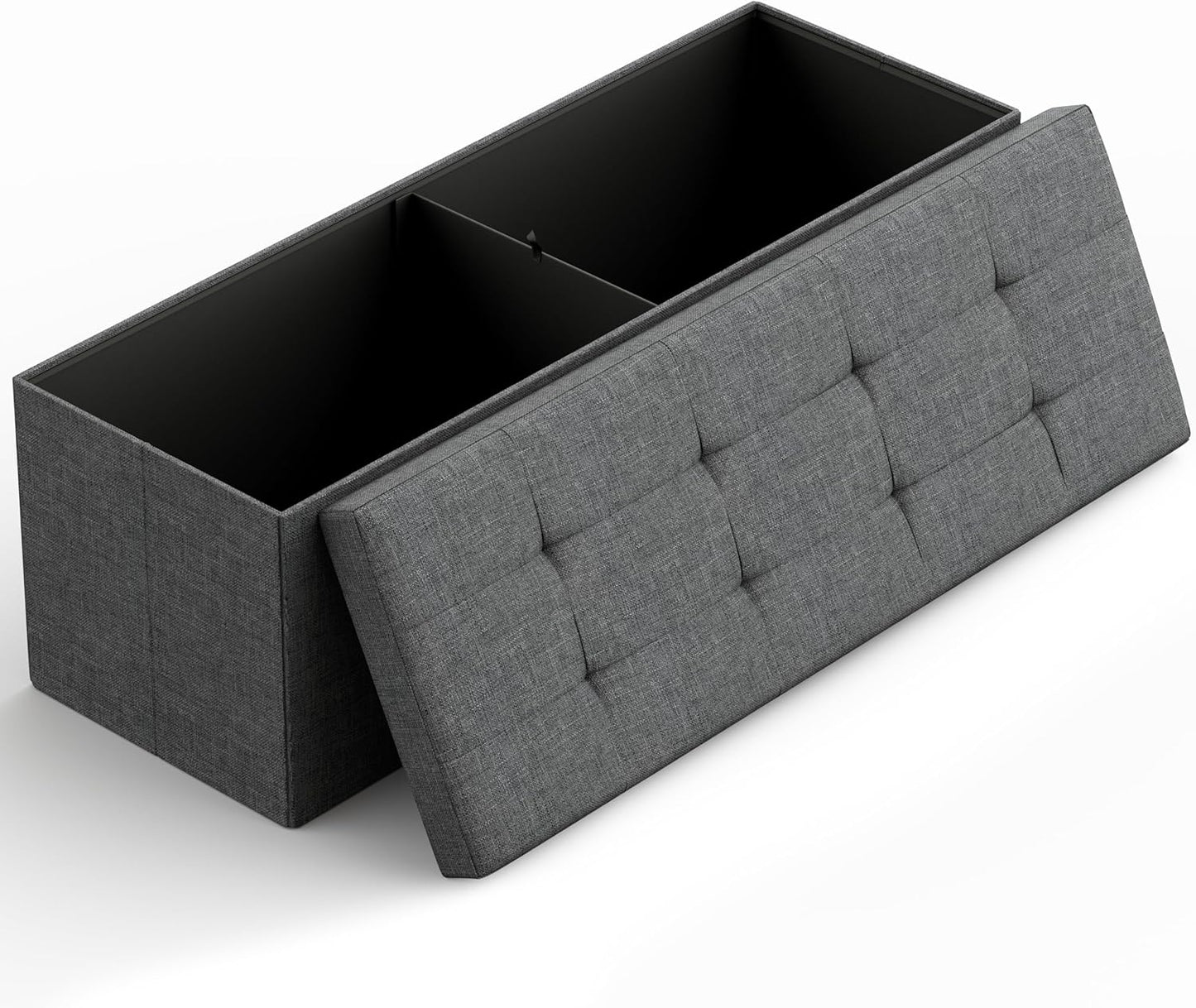43 Folding Storage Ottoman Bench for Living Room and Bedroom