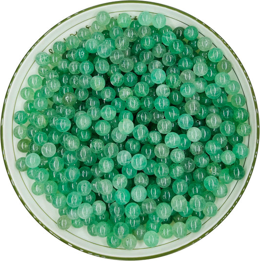 Natural Green Strawberry Quartz Round Beads for Jewelry Making