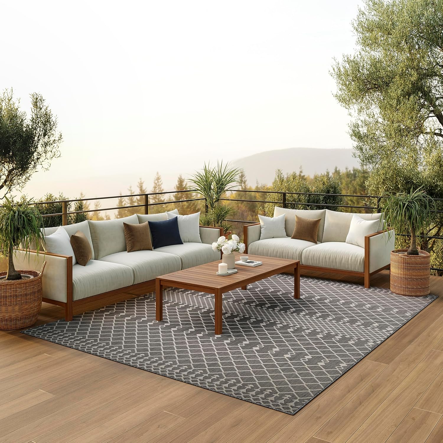 Nourison Home Positano 8ft x 10ft Charcoal Area Rug Review