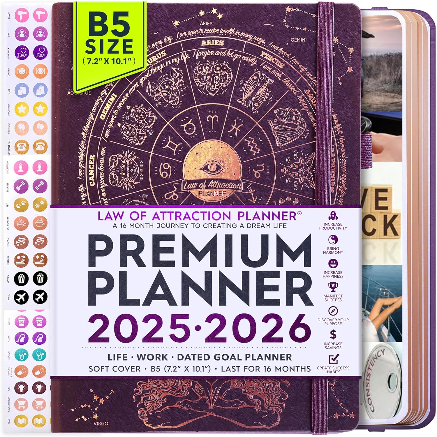 2025-2026 Planner Weekly and Monthly by Freedom Mastery