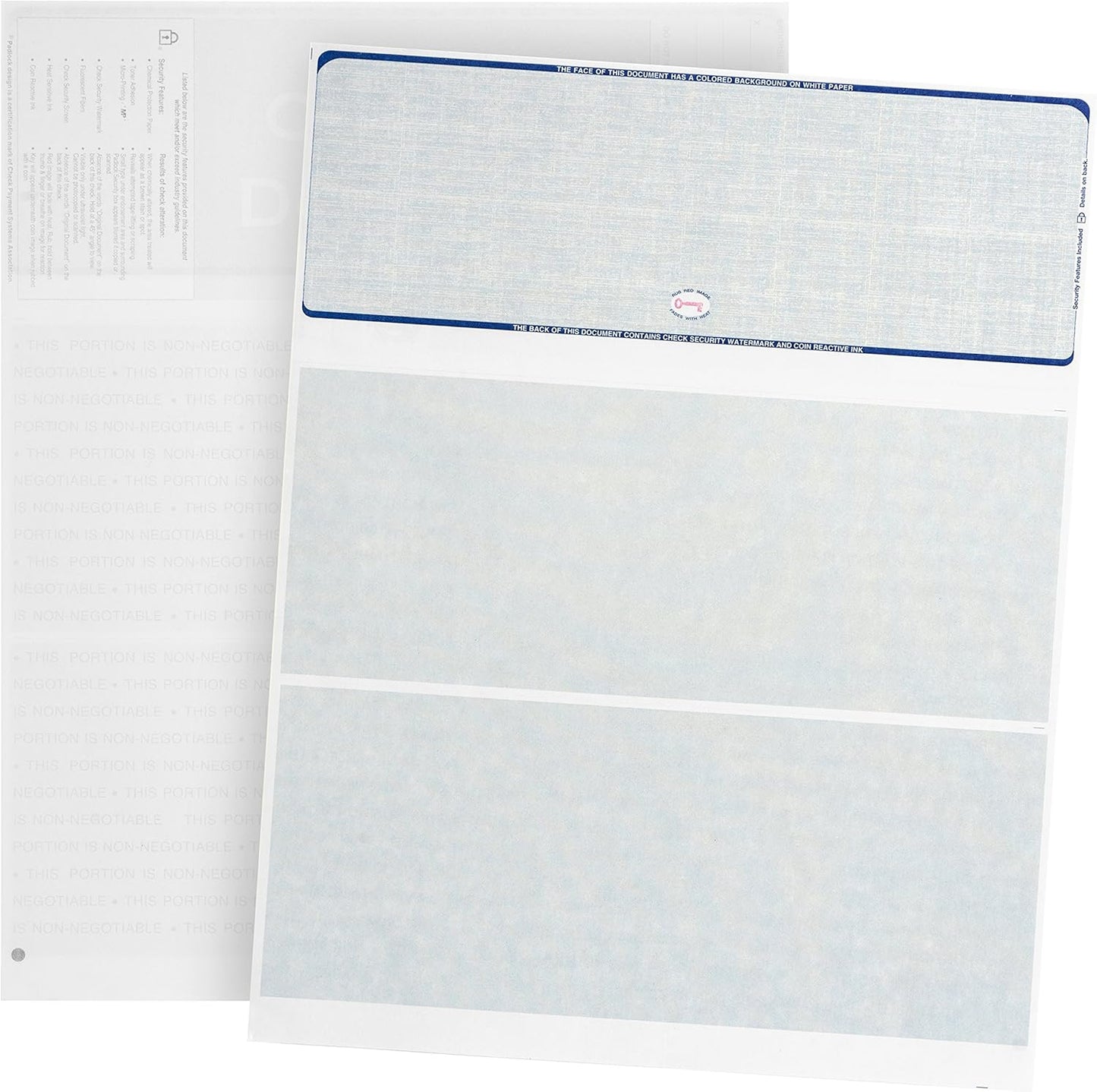 500 Blank Check Stock for Secure Computer Printed Checks