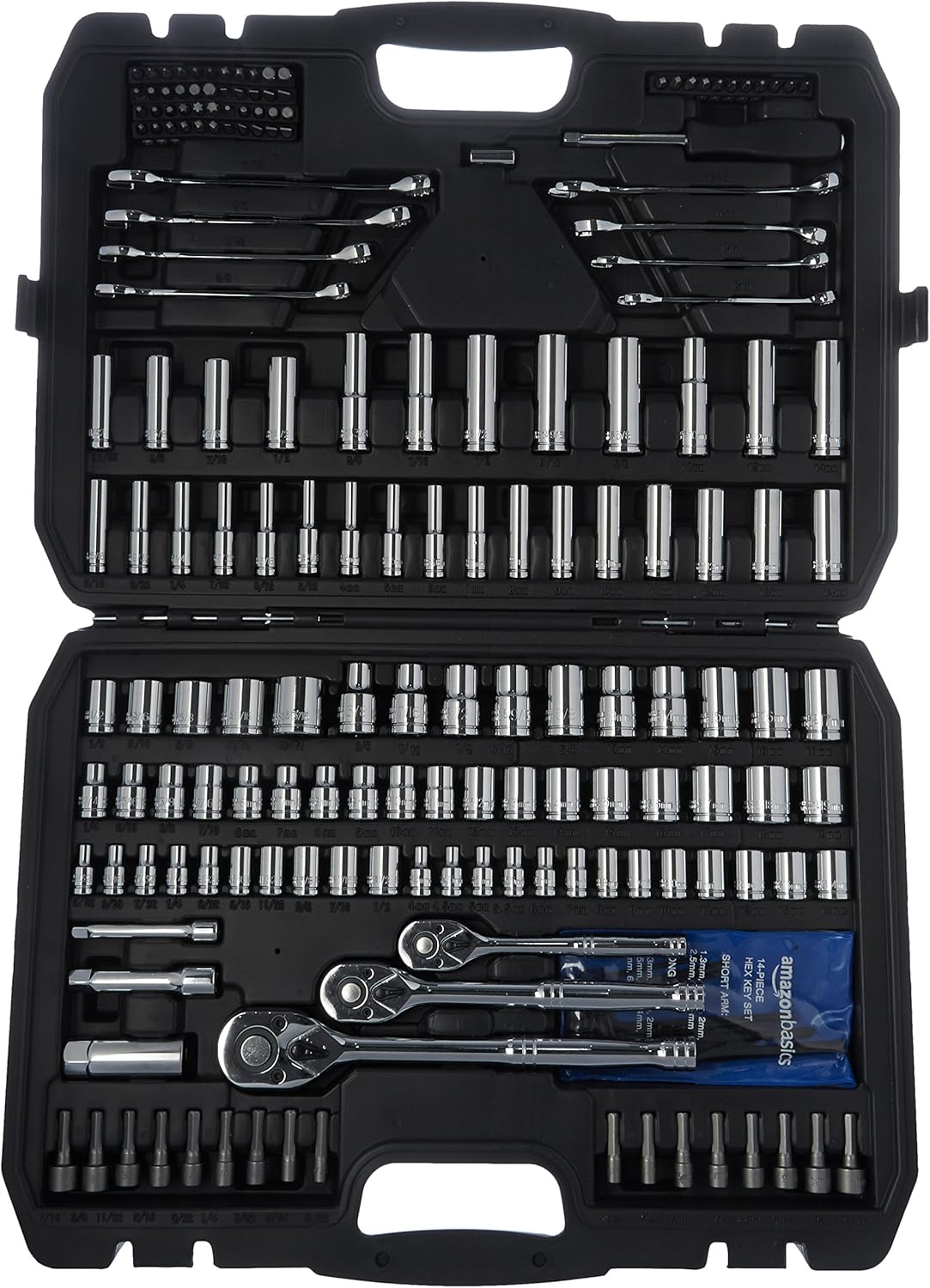 Mechanic's Socket Tool Set 201-Piece for Every Fastening Need