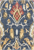 SAFAVIEH Blossom 2 ft x 3 ft Navy Multi Wool Accent Rug - Elegant