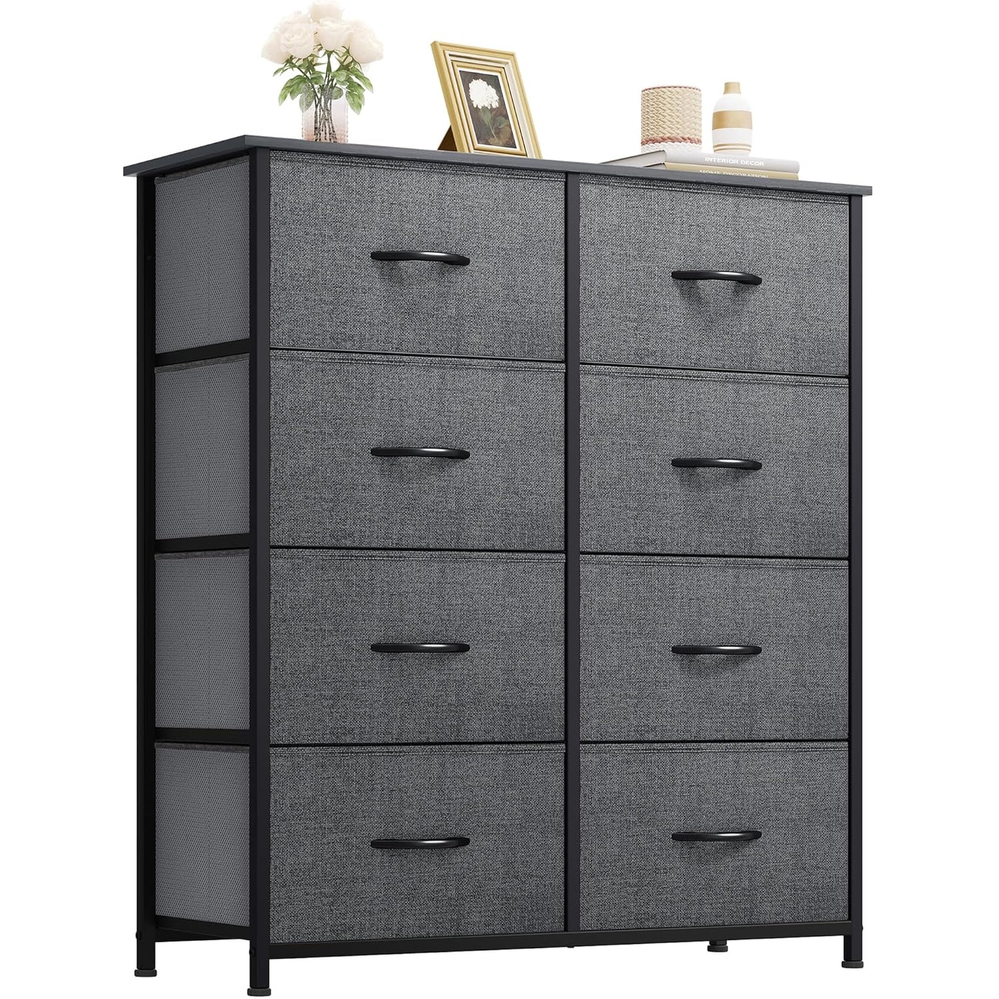 YITAHOME 8 Drawers Fabric Dresser - Sturdy Storage Tower Unit