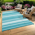 Waterproof Outdoor Rugs 8x10 UV-Resistant Plastic Straw Camping Rugs