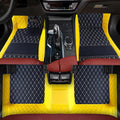 Edge Yellow Custom All-Weather Leather Floor Mats - Model Specific