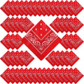 100 Pack Paisley Bandanas Bulk Multi Purpose Bandanas - Party Pack