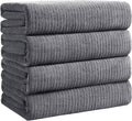 Bath Towels Set of 4 Extra Large 35 x 70 in - Luxury Quick Dry Sheets
