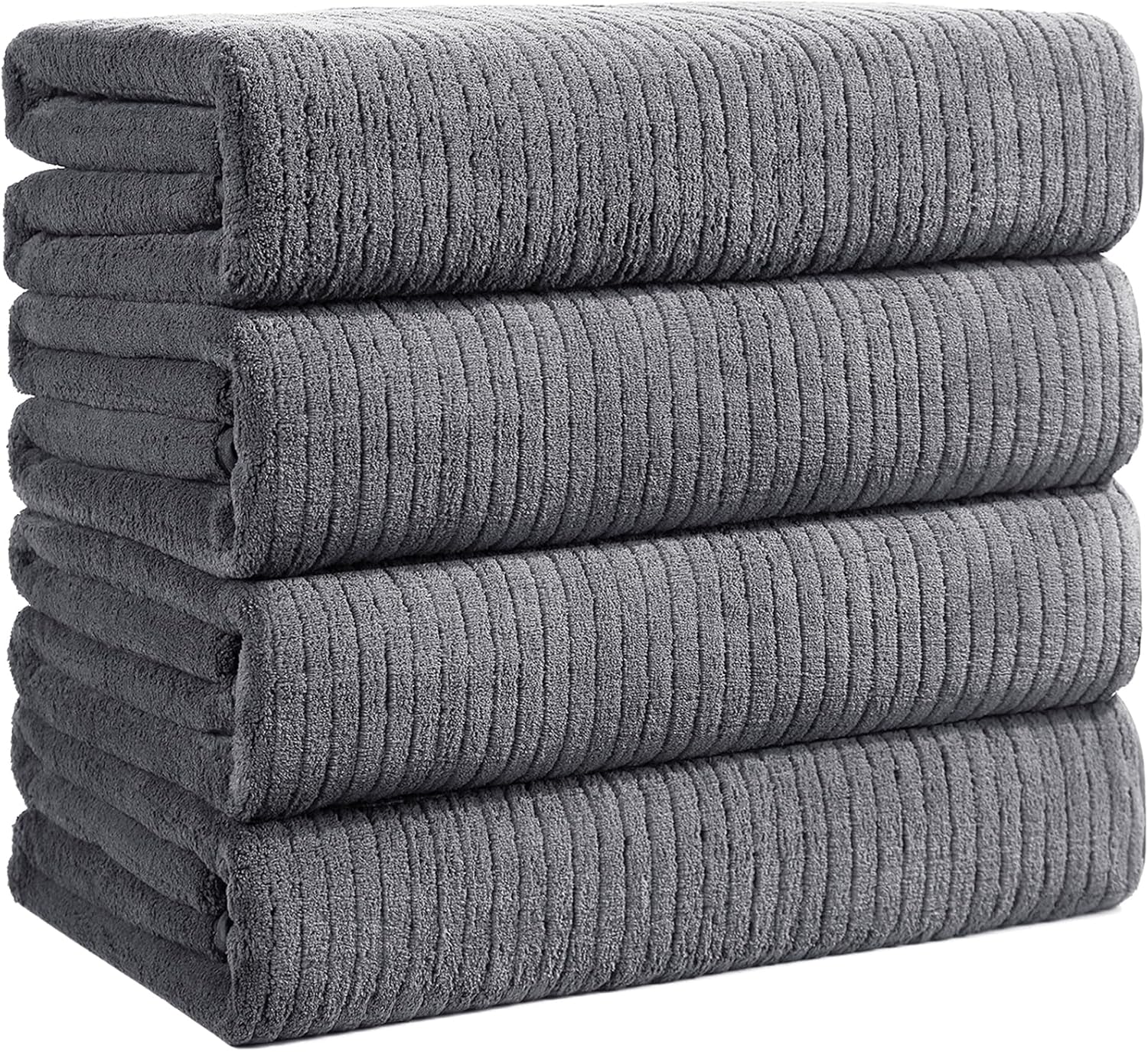 Extra Large Bath Towels Set of 4, Ultra Soft Microfiber Towels