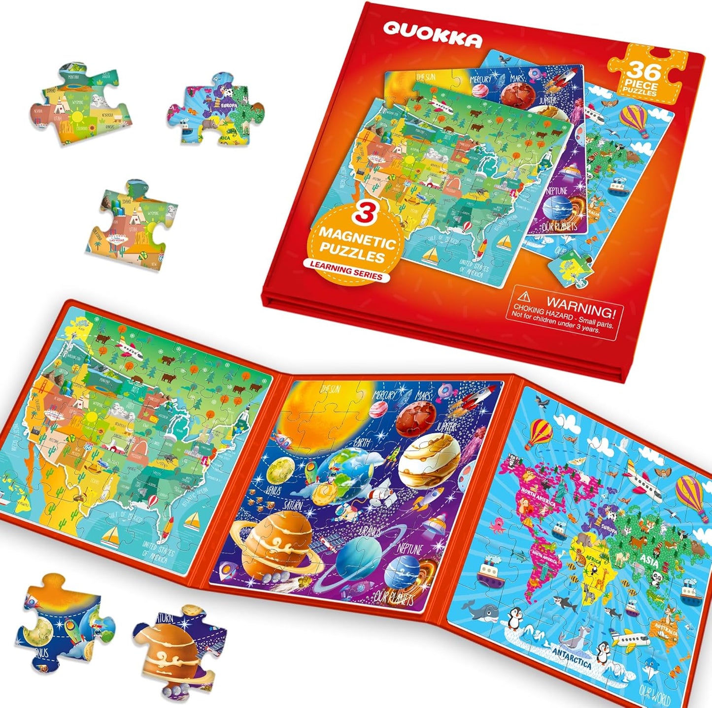 Interactive Travel Puzzles - Educational Magnet Toy