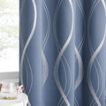 Blackout Curtains 72 in Stone Blue 2 Panels - Energy Saving