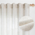 Boho Curtains 72 in Linen Blend Drapes 2 Panels - Light Filtering