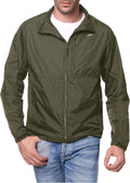 Mens Windbreaker Jacket Lightweight Packable Windproof Shell TRAILSIDE