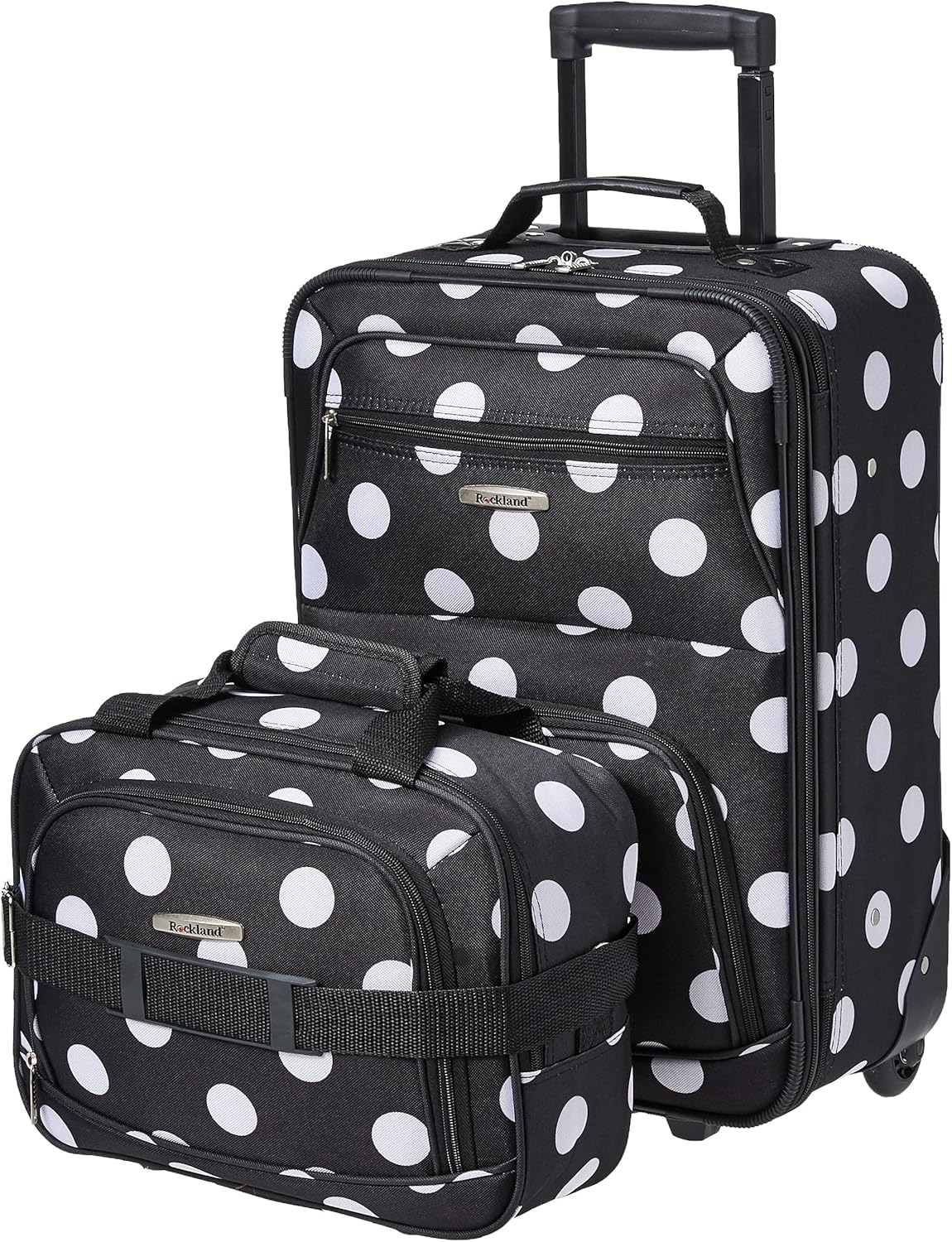 Rockland Fashion Softside Upright Luggage Set for Travel Needs