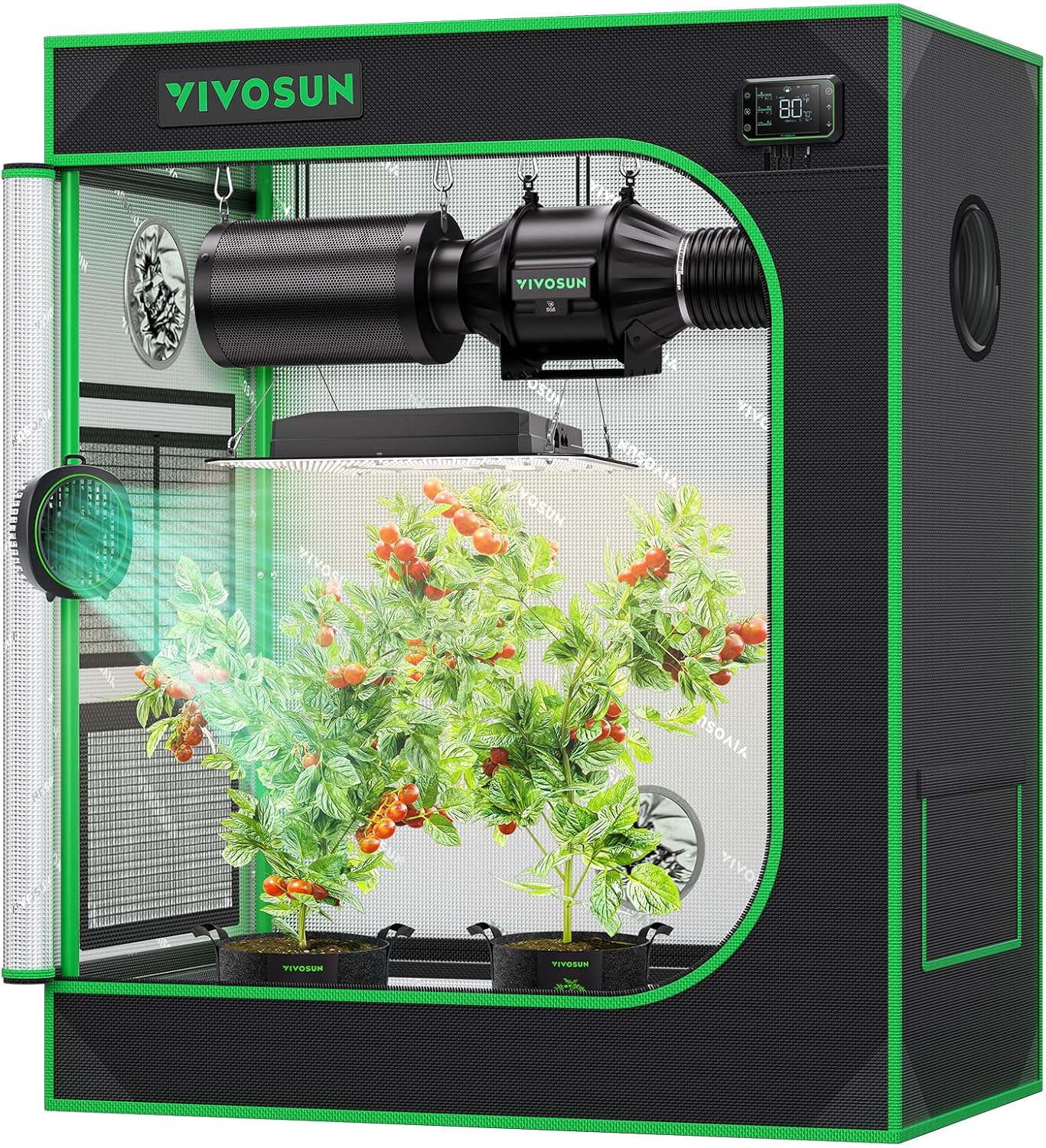 VIVOSUN S3018 Grow Tent for Hydroponics with Observation Window