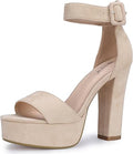 5 in Platform Heels for Women Sabrina Sandals - Chunky Ankle Strap