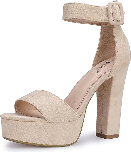 IDIFU 5 inch Platform Heels for Women - Elegant Chunky Sandals