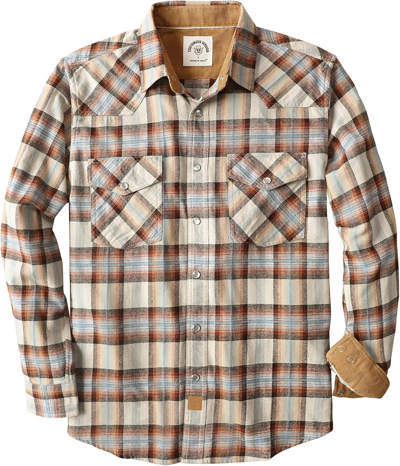 Dubinik Flannel Shirt for Men - Cozy Vintage Cowboy Plaid