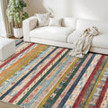8x10 Washable Area Rug Moroccan Large Neutral Boho Geometric - Soft