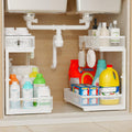 Under Sink Organizer 2 Pack 2-Tier Slide Out Cabinet Organizer