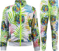 G-Style USA Men's Velour Velvet Tracksuit Sets - Bold Jungle Tiger on