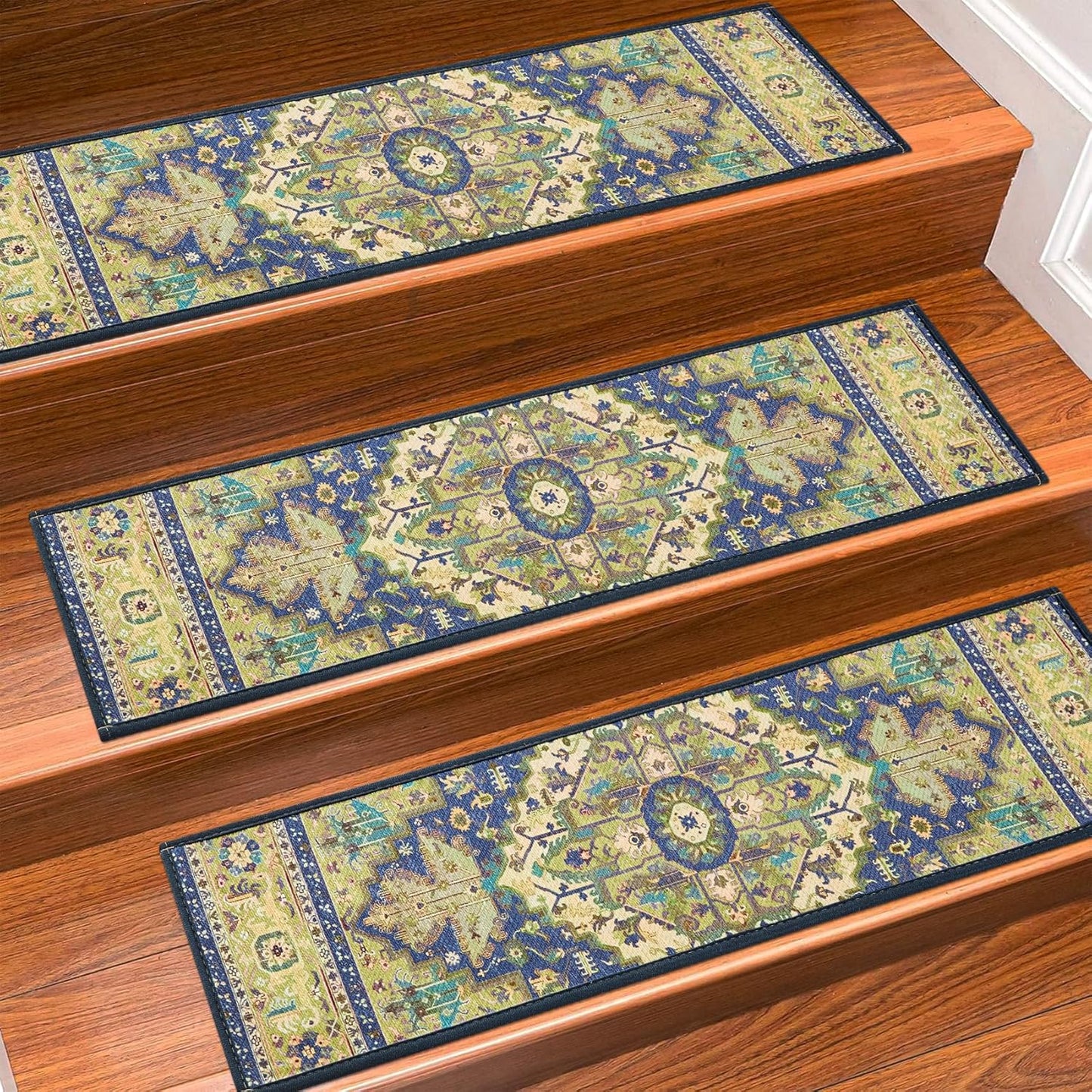 Non Slip Carpet Stair Treads for Wooden Steps, 15 Pack 8in X 30