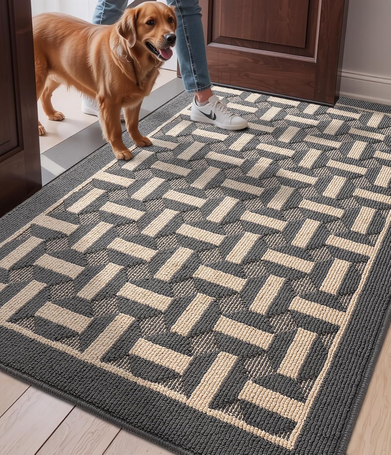 LUMI Washable Indoor Entrance Doormat for High Traffic Areas