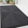 Front Door Mat Indoor Outdoor 47x32 - Heavy Duty Low Profile