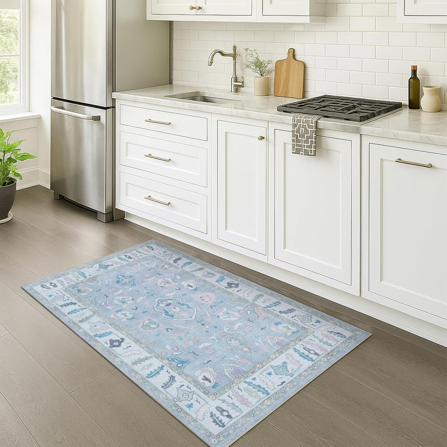 Fame Rugs Modern Oushak Rug 2ft5x5 for Luxury Living Spaces