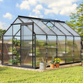 Polycarbonate 6x10FT Greenhouse Heavy Duty Green Houses - Sturdy