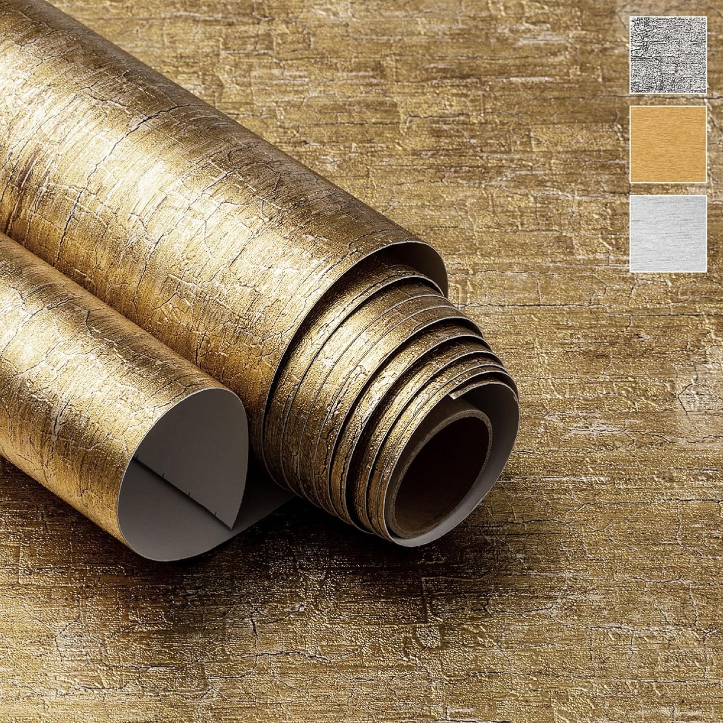 Very Berry Sticker Gold Peel and Stick Wallpaper for Easy Decor