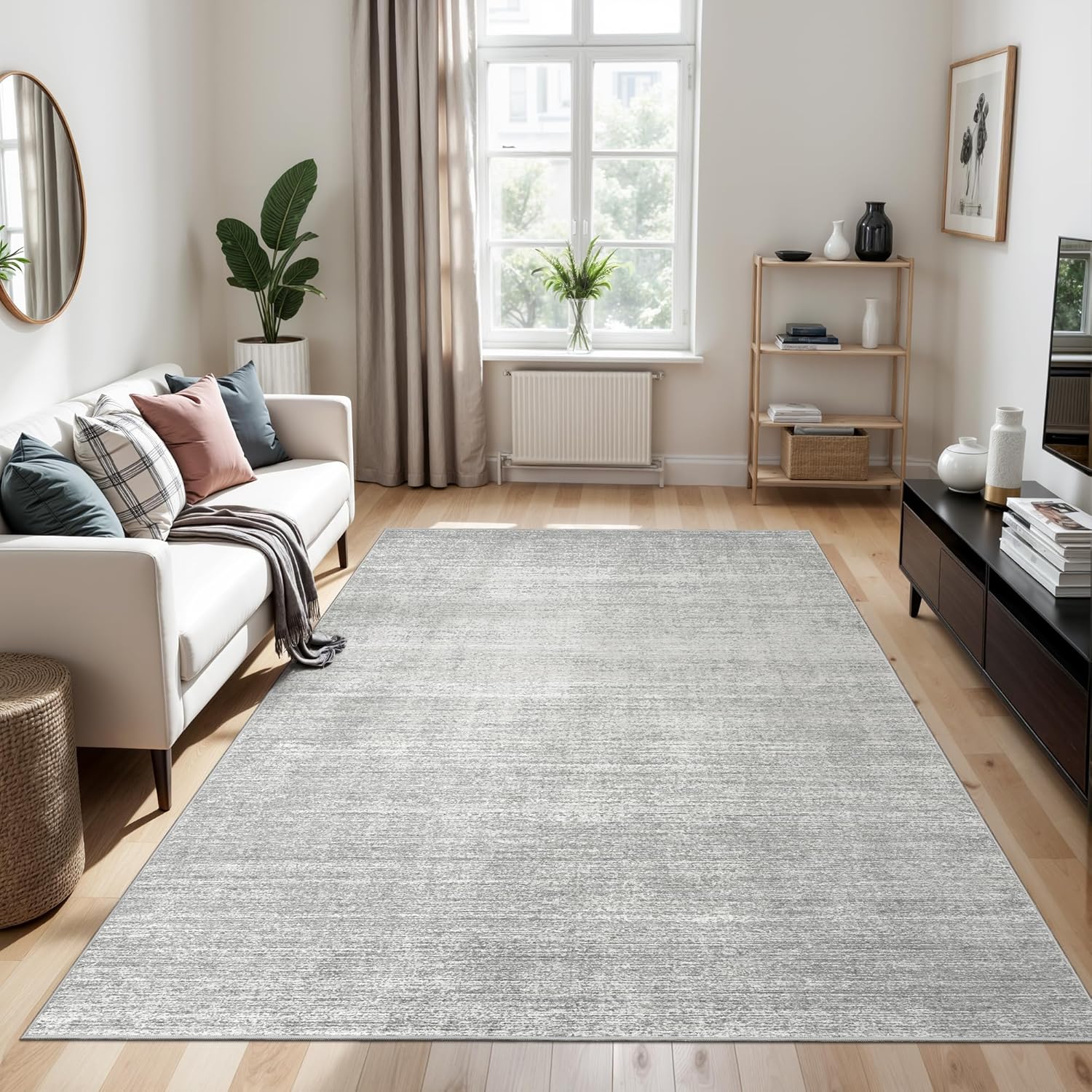 Valenrug Washable Rug 6x9 - Soft, Stain Resistant Area Rug