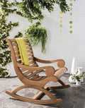 Safavieh Sonora Rocking Chair, Teak Brown - Outdoor Porch Rocker