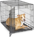 New World Single Door Folding Metal 36-In Dog Crate - Secure, Travel