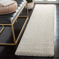 Milan Shag Runner Rug 2 ft x 20 ft - Plush Ivory Runner