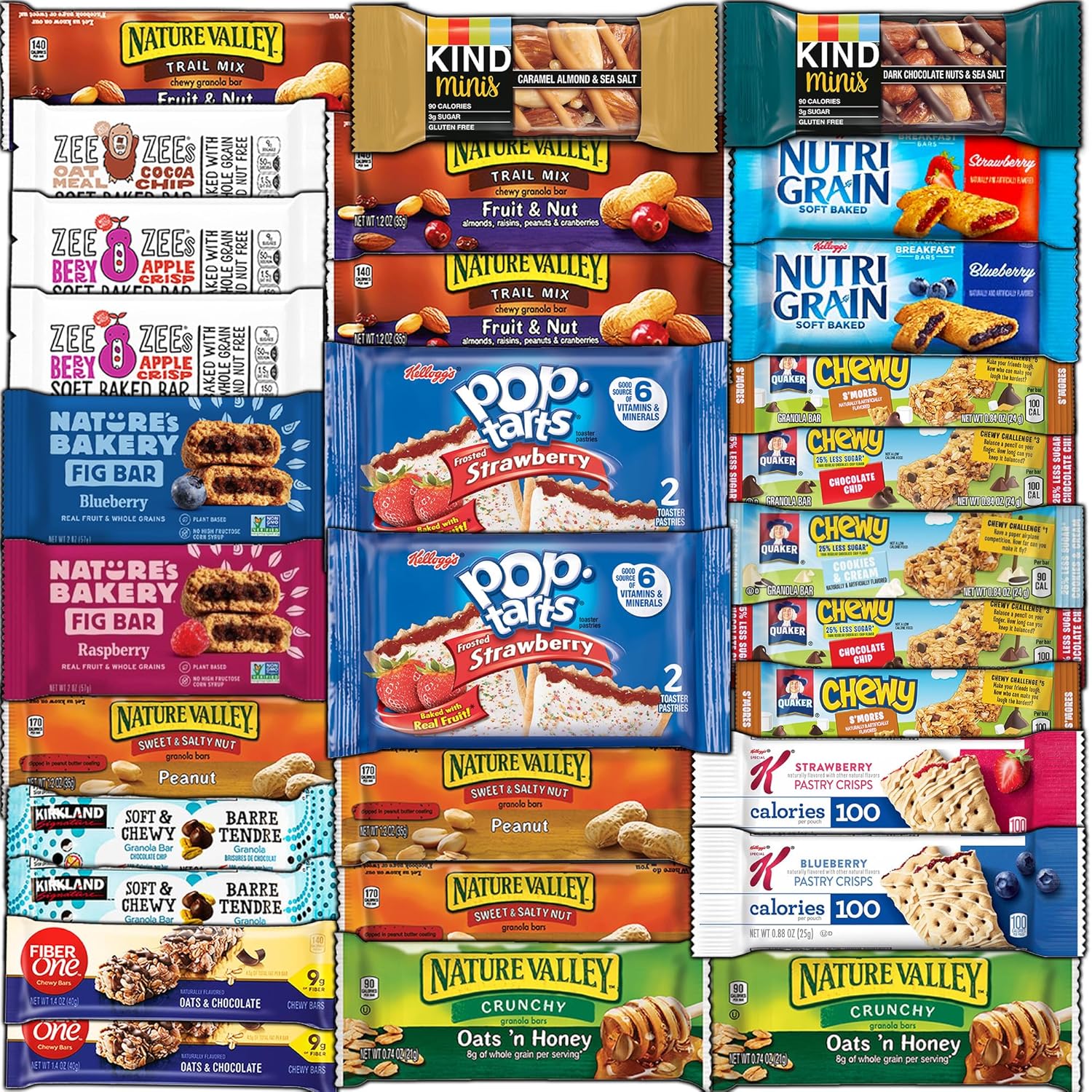 CRAVEBOX Ultimate Breakfast Bars Mix - Perfect Snack Gift Box
