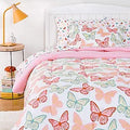 Kid's Easy Care Microfiber 5 Piece Bed-in-a-Bag Set - Butterfly