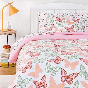 Kid's Easy Care Microfiber 5 Piece Bed-in-a-Bag Bedding Set