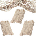 Fish Net Decorative 3 Pack Natural Cotton 14 ft x 4 ft - Party & Table