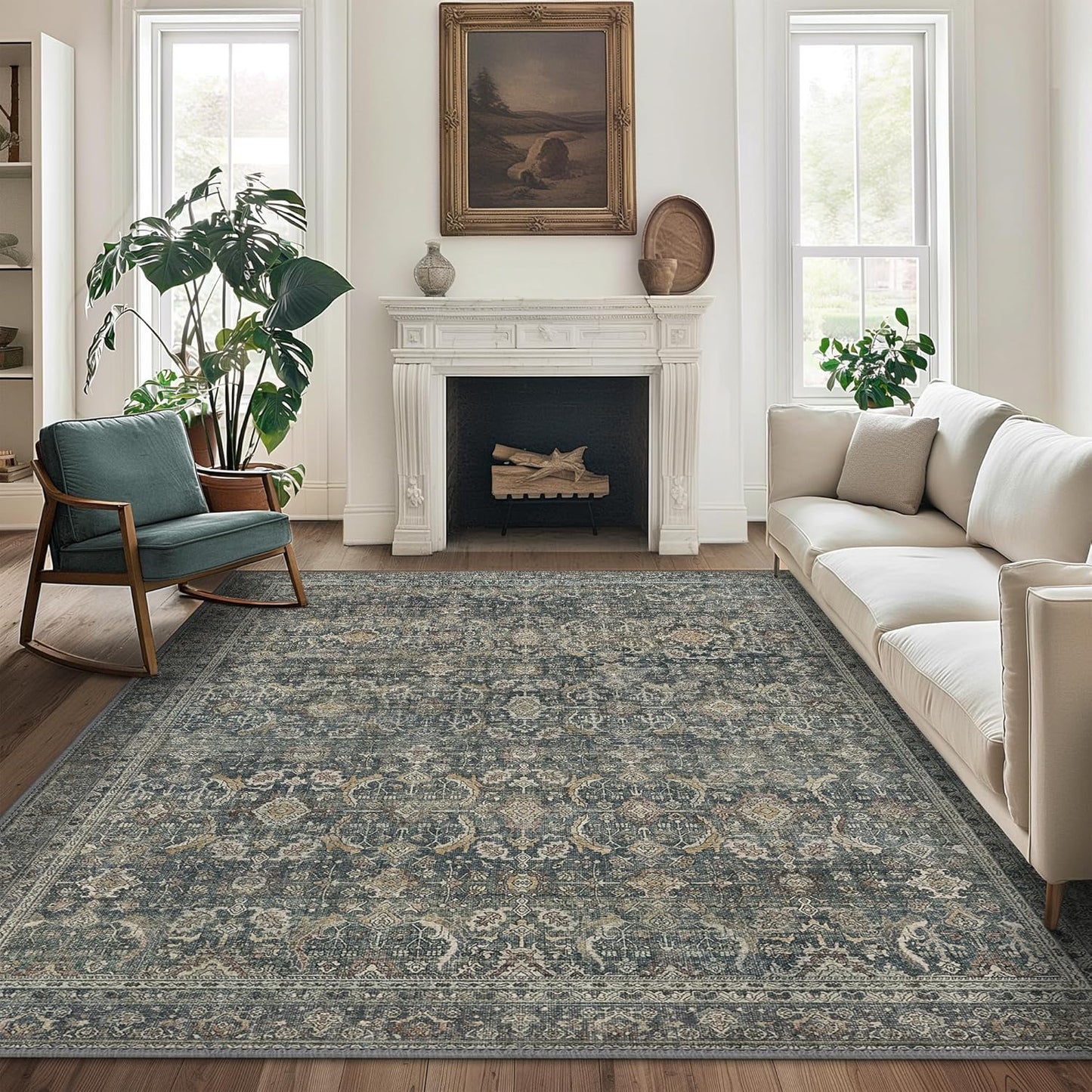 10X12 Area Rugs Machine Washable for Living Room and Bedroom
