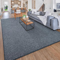 Chicrug Modern 6x9 Area Rug Dark Blue and White - Plush Memory Foam