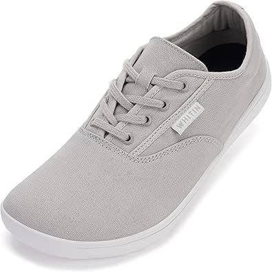 WHITIN Men's Wide Canvas Barefoot Sneakers for Natural Comfort