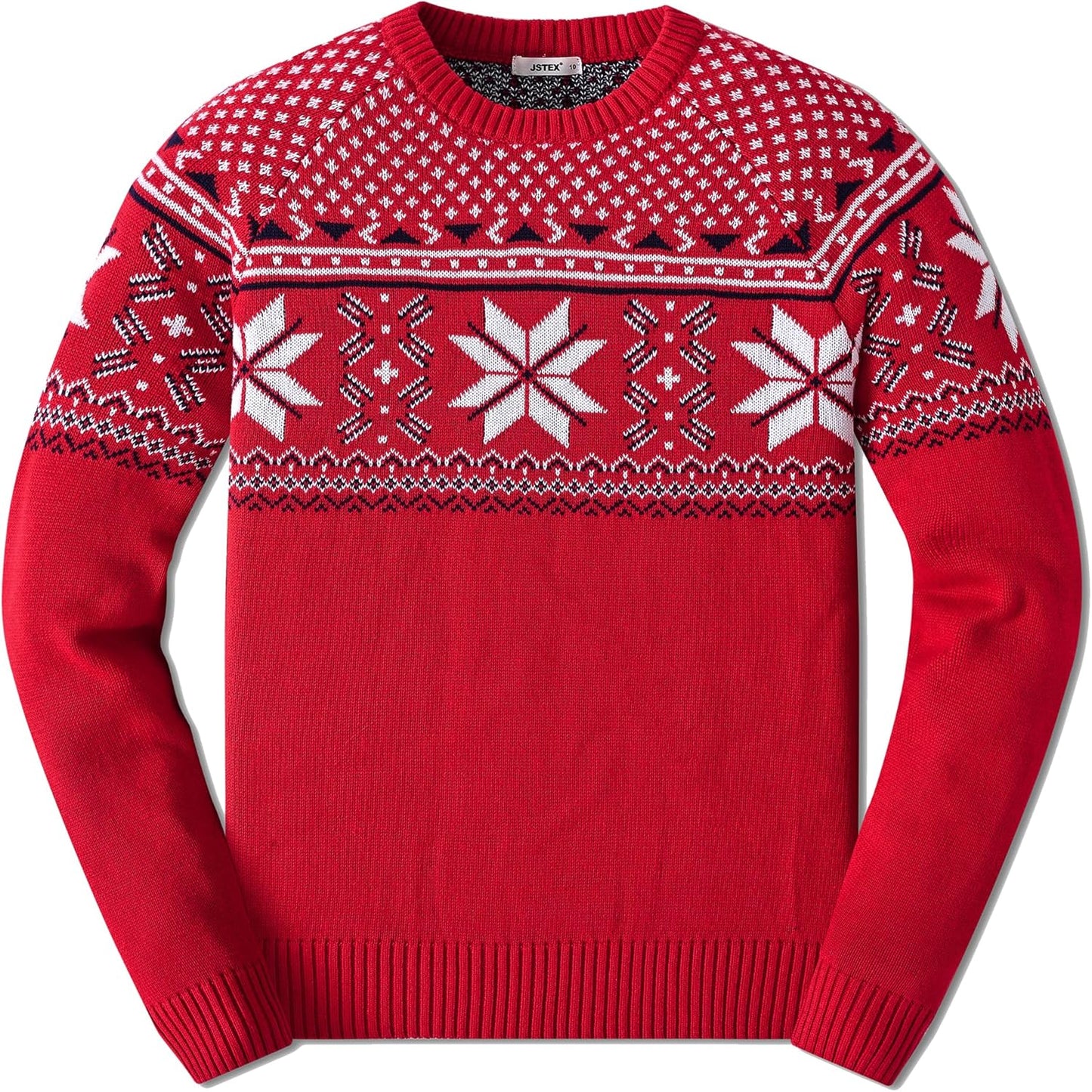 JSTEX Boys Sweater 100% Cotton Knit Pullover for Kids 4-14