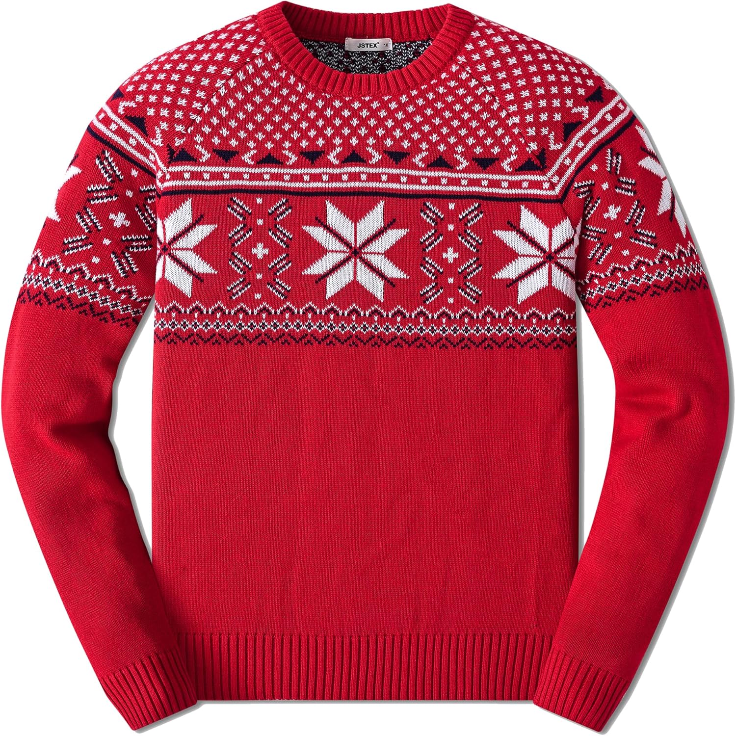 JSTEX Boys Sweater 100% Cotton Knit Pullover for Kids 4-14