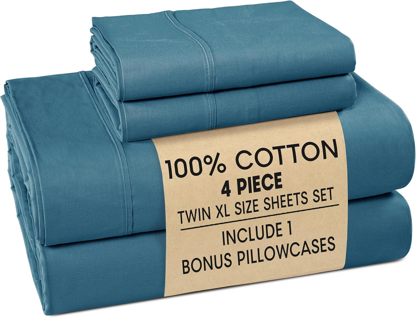 Casa Platino Twin XL Cotton Sheet Set for Ultimate Comfort