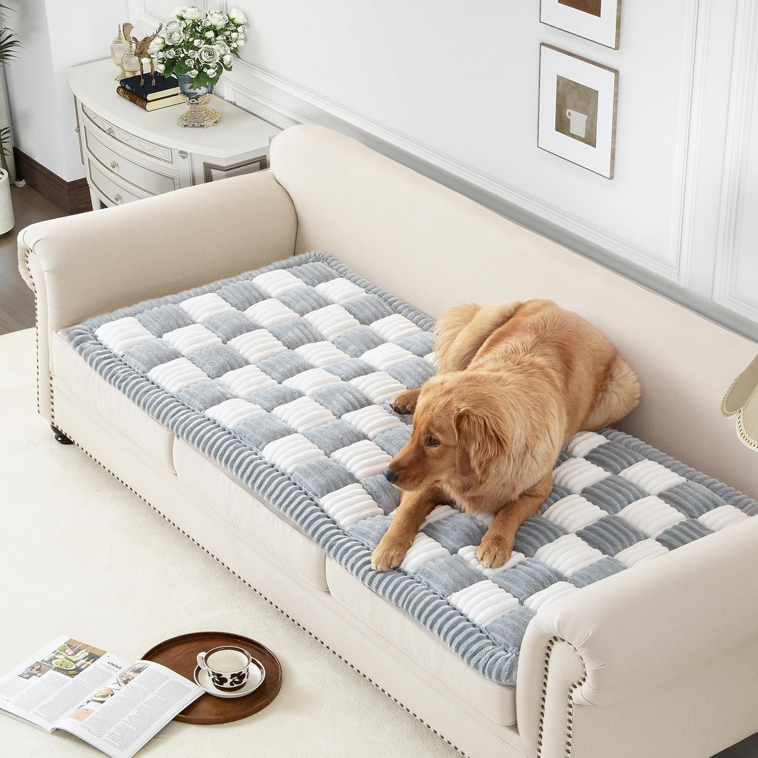 Washable Dog Couch Cover, Heavy Duty Anti-Slip Protector